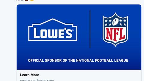 Lowe's NFL Twitter Update