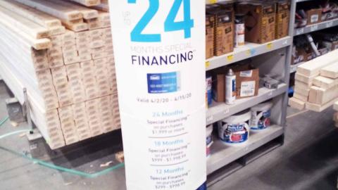 Lowe's 'Spring Black Friday' Credit Card Standee
