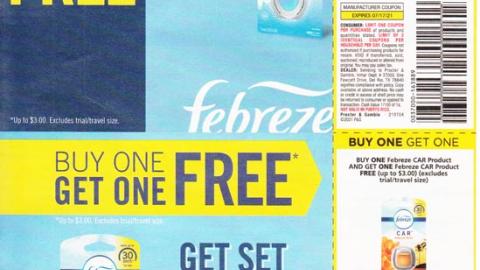Febreze 'Get One Free' FSI