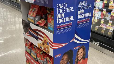 Nabisco 'Snack Together. Win Together' Floorstand