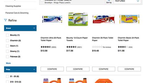 Lowe's P&G 'Cleaning for Every Season' Web Page