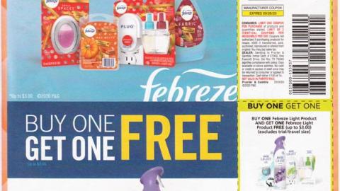 Febreze 'Relax & Save Buy One Get One Free' FSI