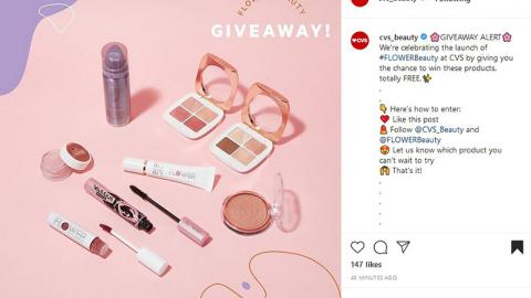 CVS Flower Beauty Instagram Giveaway Update