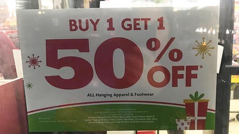 Family Dollar 'Buy 1 Get 1 50% Off' Window Sign