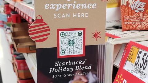 Starbucks Walmart 'Magical Experience' Shelf Talker