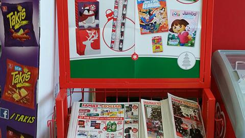 Family Dollar 'The Smart Way to Holiday' Rack Sign
