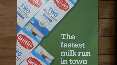 Amazon Go Darigold 'Fastest Milk Run' Wall Sign