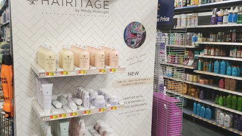 Walmart Hairitage Endcap Display