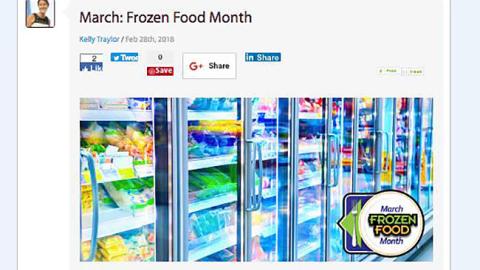 Albertsons 'Frozen Food Month' Blog Post