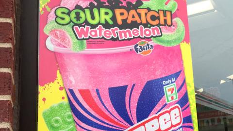 7-Eleven Sour Patch Watermelon Slurpee Window Cling