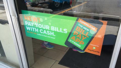 7-Eleven PayNearMe 'Bill Pay App' Window Cling
