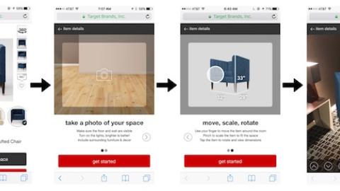 Target.com 'See It In Your Space' Mobile Pages