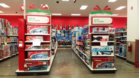 Target 'Gifts & Oh-So-Giddy' Endcap Headers