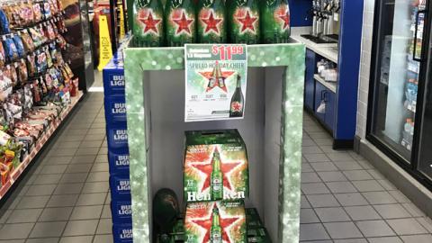 Heineken 'Spread Holiday Cheer' Floorstand 
