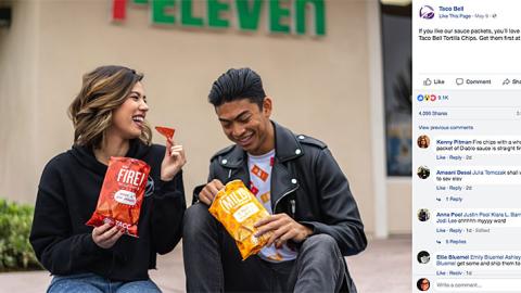 Taco Bell 7-Eleven 'Get Them First' Facebook Update