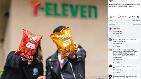 7-Eleven Taco Bell 'Find Them First' Facebook Update