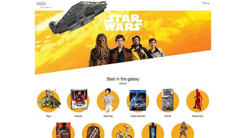 Target 'Star Wars' Web Page