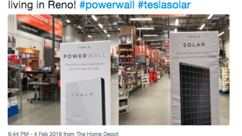 Calvin Klesmith Tesla Home Depot Twitter Update