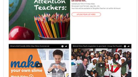 ShopRite 'Save on Back to School' Page