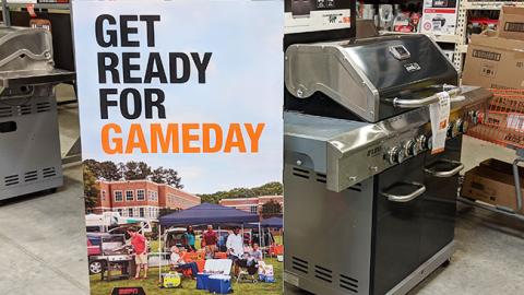 Home Depot 'Get Ready for Gameday' Standee