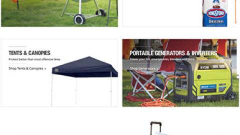 Home Depot 'Know Your Tailgating Stuff' Web Page