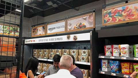 Amazon Go 'From Box to Table' Meal Kits Display