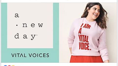 Target A New Day + Vital Voices Facebook Update