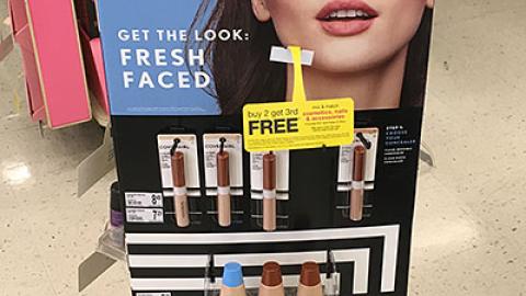CoverGirl Walgreens 'Cosmetics' Floorstand