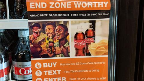 Coca-Cola Home Depot 'End Zone Worthy' Cooler Cling