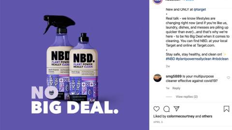 NBD. Target 'No Big Deal' Instagram Update