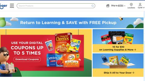 Kroger 'Return to Learning & Save' Display Ad