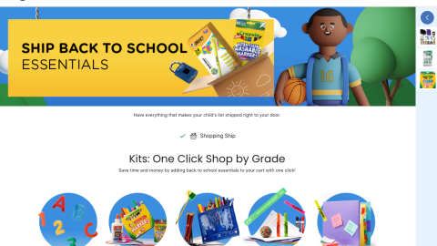 Kroger 'Ship Back to School' Page