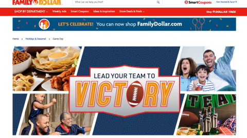 Family Dollar 'Lead Your Team to Victory' Digital Circular