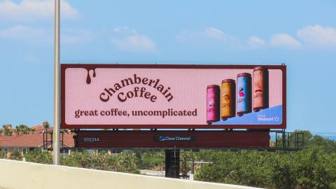 Chamberlain Coffee 'Only at Walmart' Billboard
