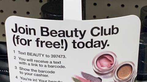 CVS 'Join Beauty Club' Wobbler
