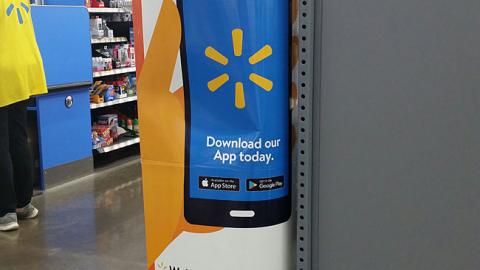 Walmart 'Save Time' Standee