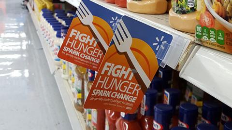 Walmart 'Fight Hunger, Spark Change' Shelf Talkers