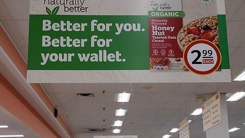 Naturally Better 'Better for You' Ceiling Signs
