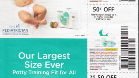Pampers 'Our Largest Size Ever' FSI