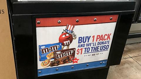 M&M's Smith's 'Buy 1 Pack' Refrigerated Display