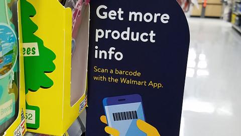 Walmart 'More Product Info' Shelf Talker