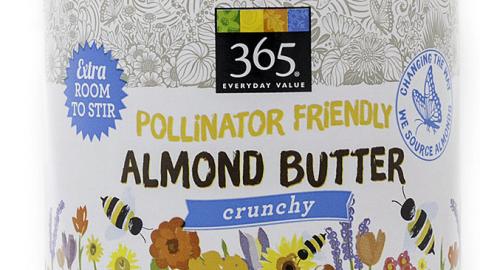 Whole Foods 365 Every Day 'Pollinator Friendly' Almond Butter Packaging