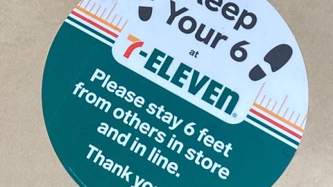 7-Eleven 'Keep Your 6' Floor Cling