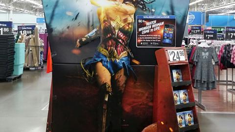 'Wonder Woman' Home Video Walmart Display