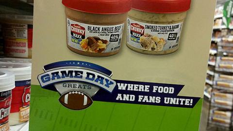 Campbell's Chunky 'Where Foods and Fans Unite' Shelf Talker