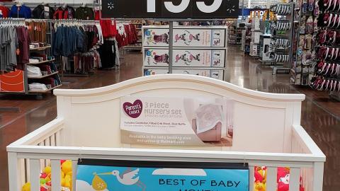 Walmart 'Best of Baby Month' Crib Display