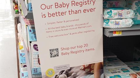 Walmart Baby Registry Side Panel