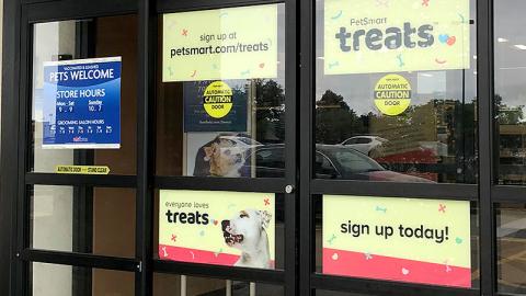 PetSmart Treats Door Clings
