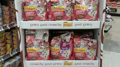 Friskies 'Gravy Goes Crunchy' Floorstand