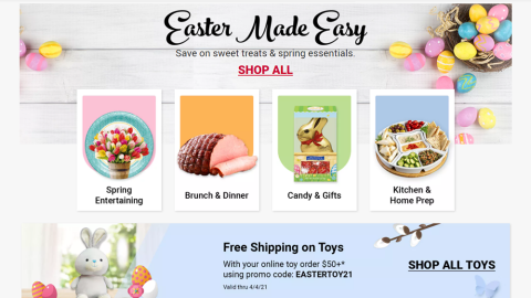 BJ's 'Easter Made Easy' Shop